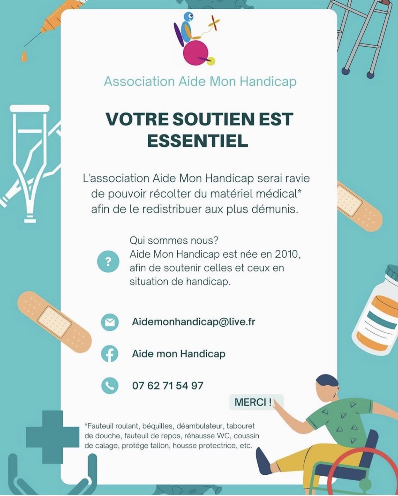 Affiche officielle Aide Mon Handicap